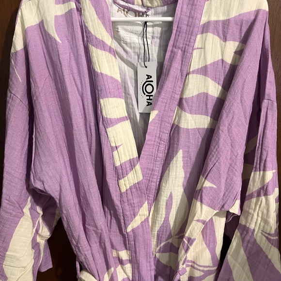 Aloha Collection Ube Fronds Robe - Picture 2 of 7